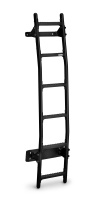 Rhino Black Aluminium 6 Step Rear Door Ladder - Peugeot Expert 2016 On Twin Rear Door - BL6-LK23